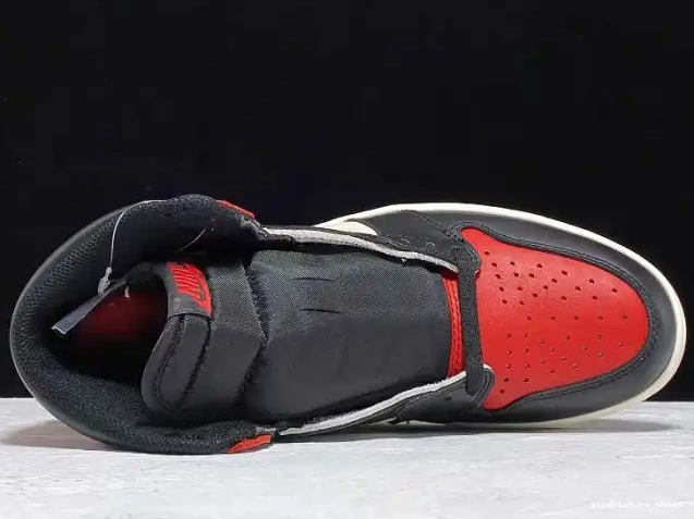 Rep Toe High Retro Bred Jordan 1 OG 555088-610 Air 0613